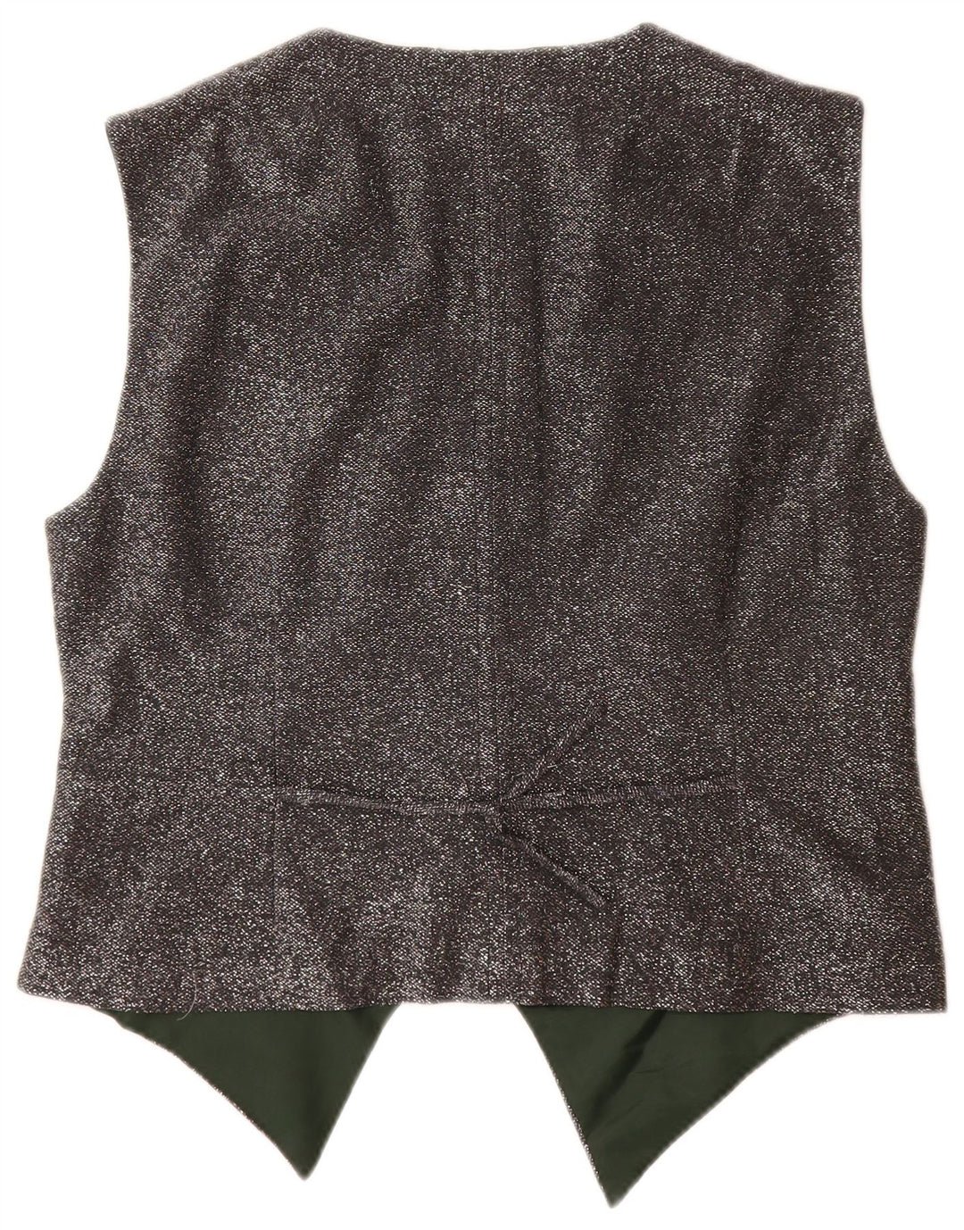 Gilet da donna VINTAGE UK 12 Grigio medio chiazzato