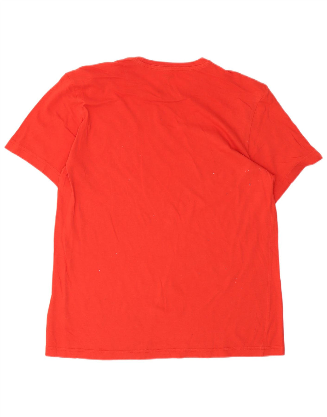 T-shirt grafica da uomo Reebok Top grande in cotone rosso