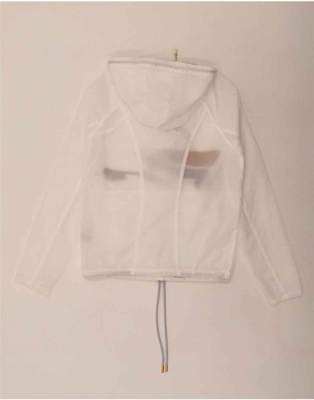 Giacca da ginnastica con cappuccio grafico da donna Fila UK 10 Small Poliestere bianco