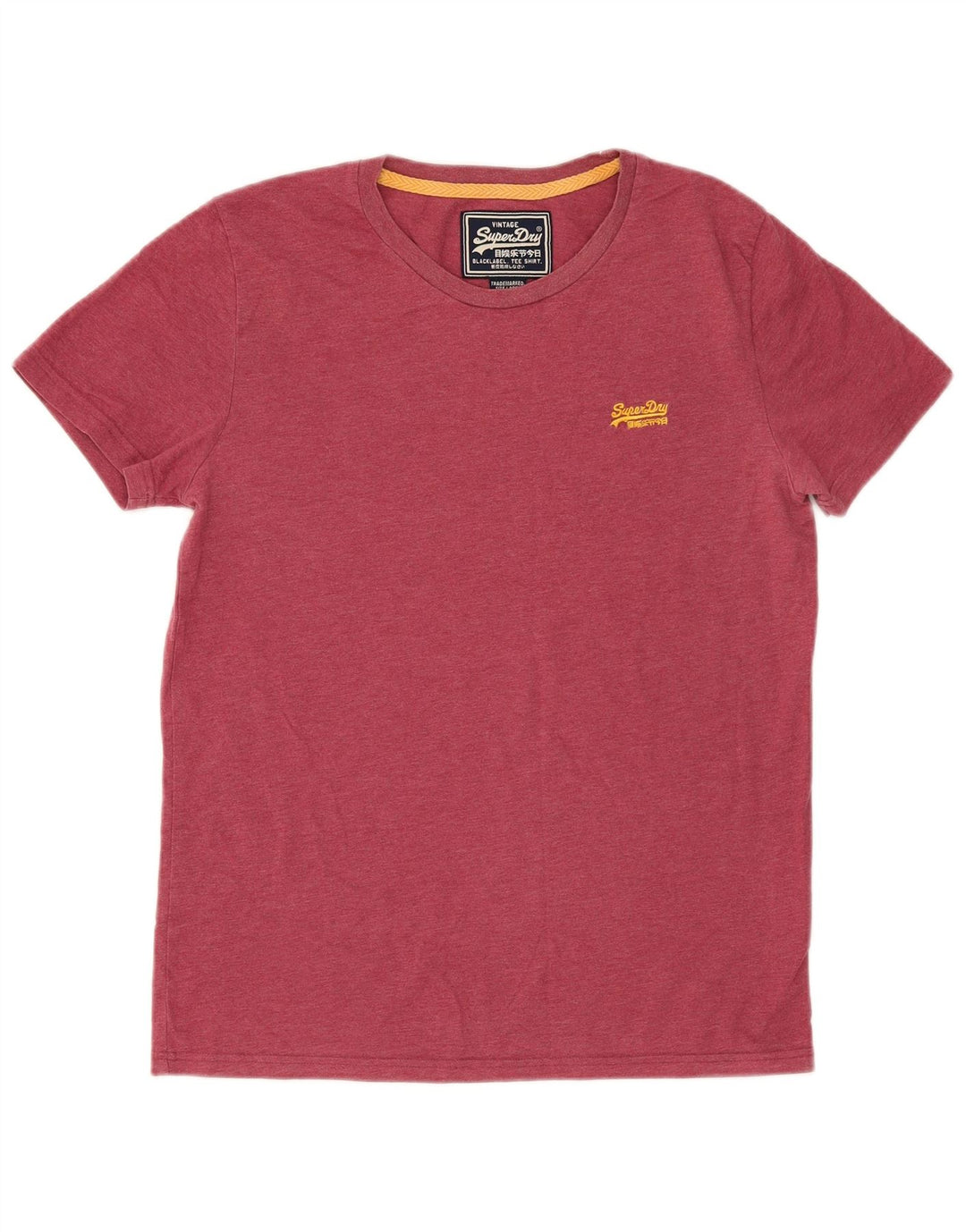 T-shirt grafica da uomo Superdry Top grande in cotone rosso