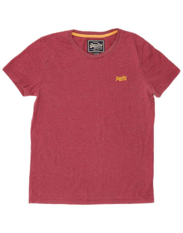 T-shirt grafica da uomo Superdry Top grande in cotone rosso