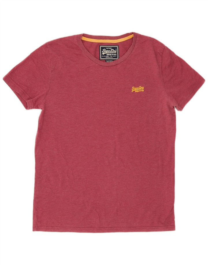 T-shirt grafica da uomo Superdry Top grande in cotone rosso
