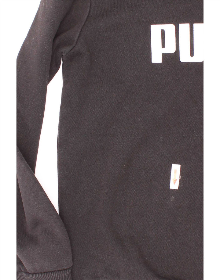 Felpa grafica da ragazzo Puma 7-8 anni in cotone nero