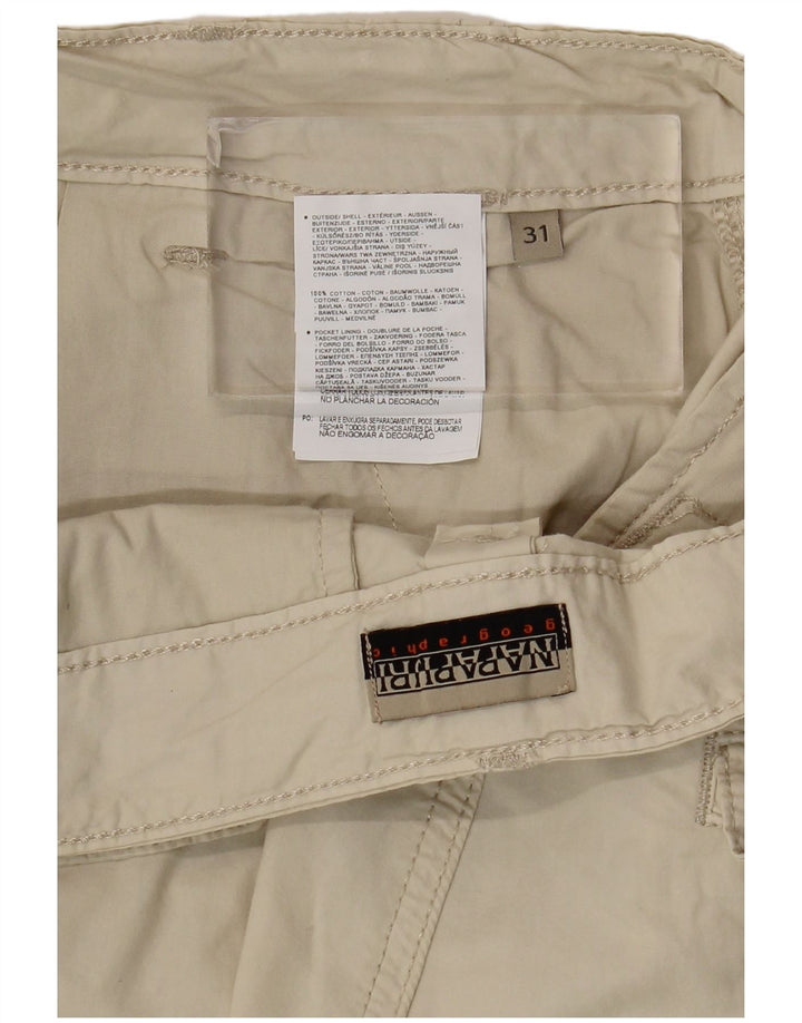 Pantaloncini cargo da uomo Napapijri W31 in cotone beige medio