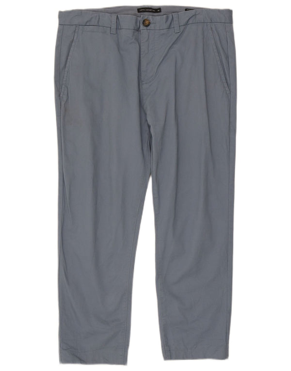 Pantaloni cropped slim fit da uomo French Connection W36 L25 Blu