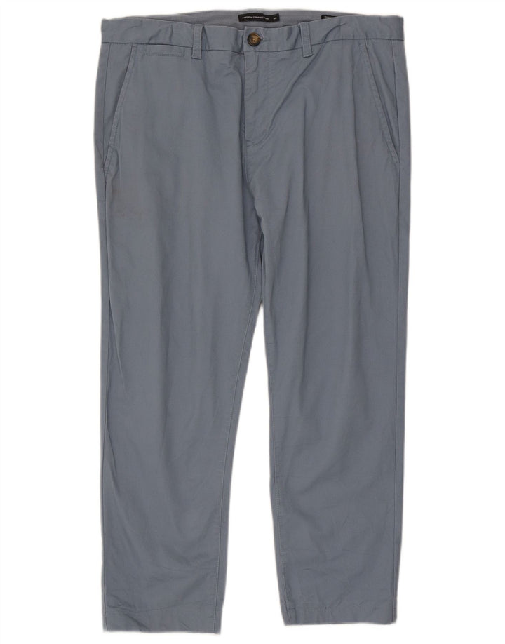 Pantaloni cropped slim fit da uomo French Connection W36 L25 Blu