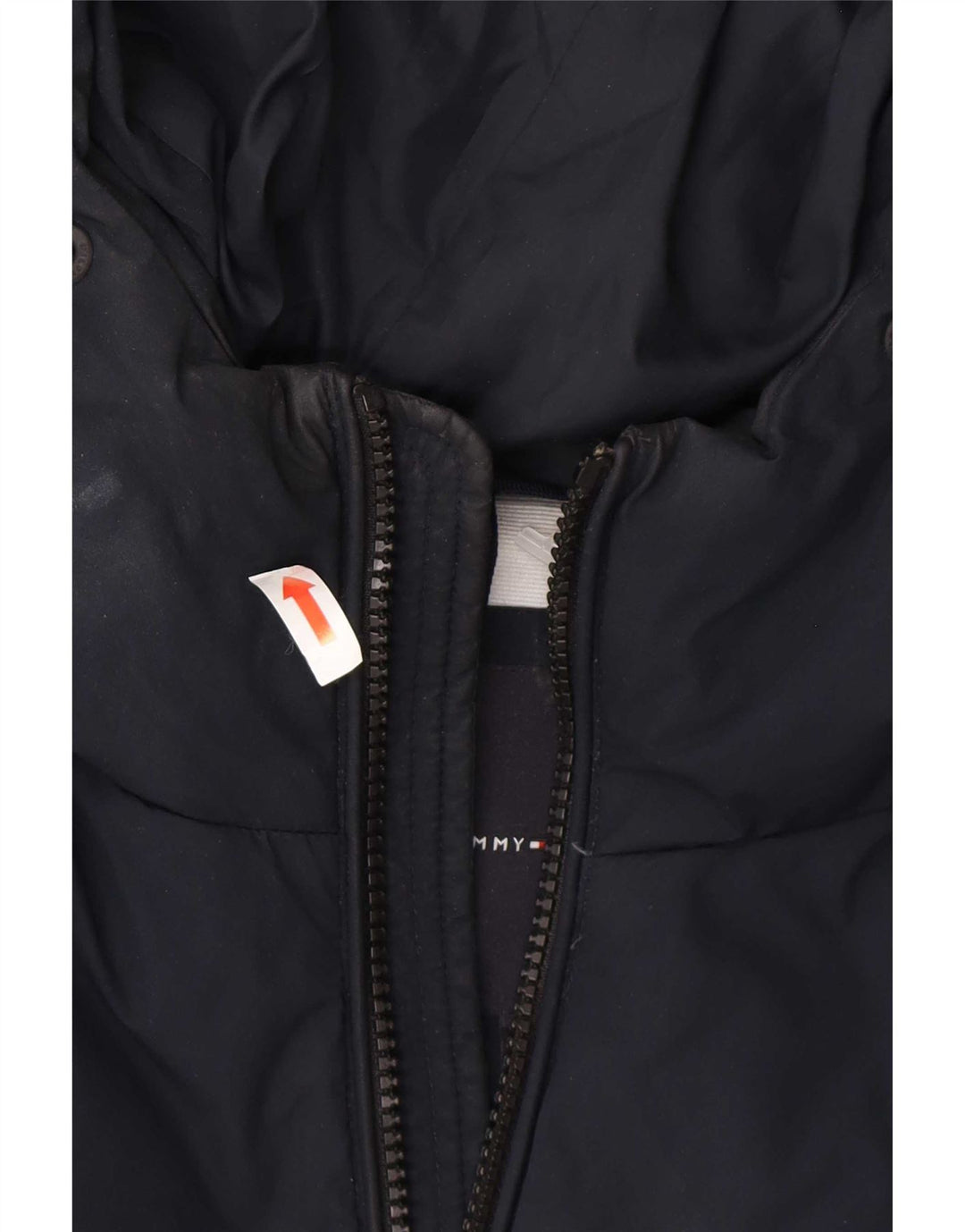 Giacca imbottita con cappuccio da uomo Tommy Hilfiger UK 38 poliestere medio blu navy