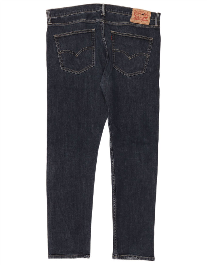 Levi's Uomo 508 Slim Jeans W36 L32 Blu Navy Cotone