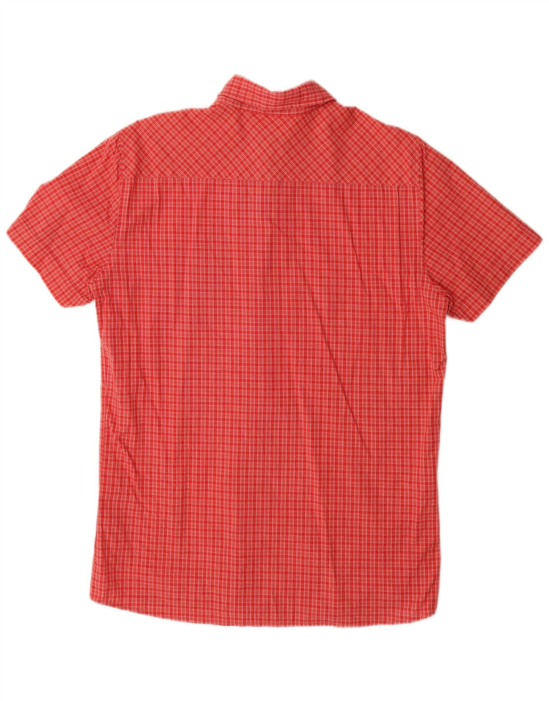Mustang Camicia da uomo a maniche corte vestibilità regolare piccolo cotone a quadri rossi