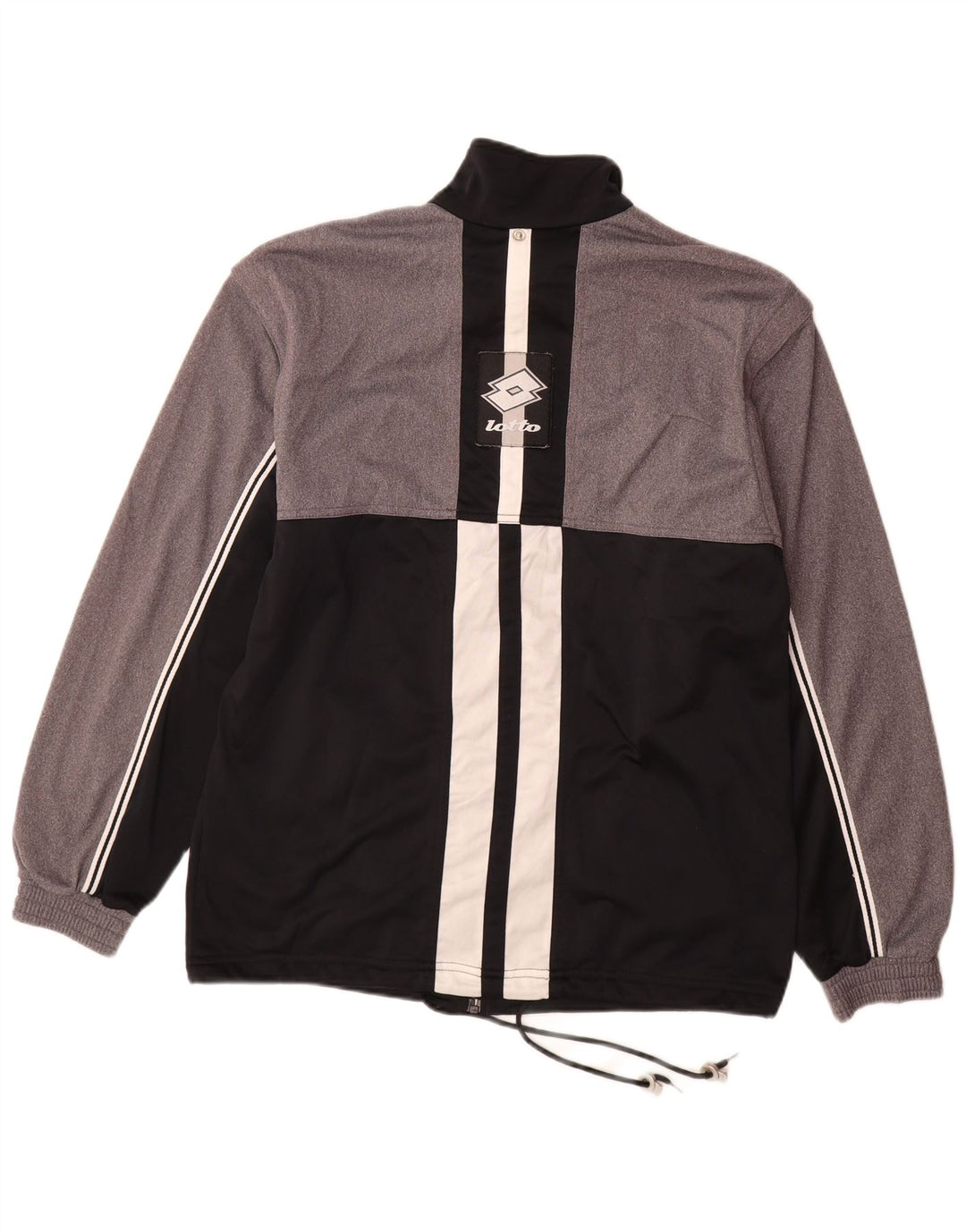 Giacca da tuta da uomo Lotto UK 40/42 Large Poliestere color block grigio