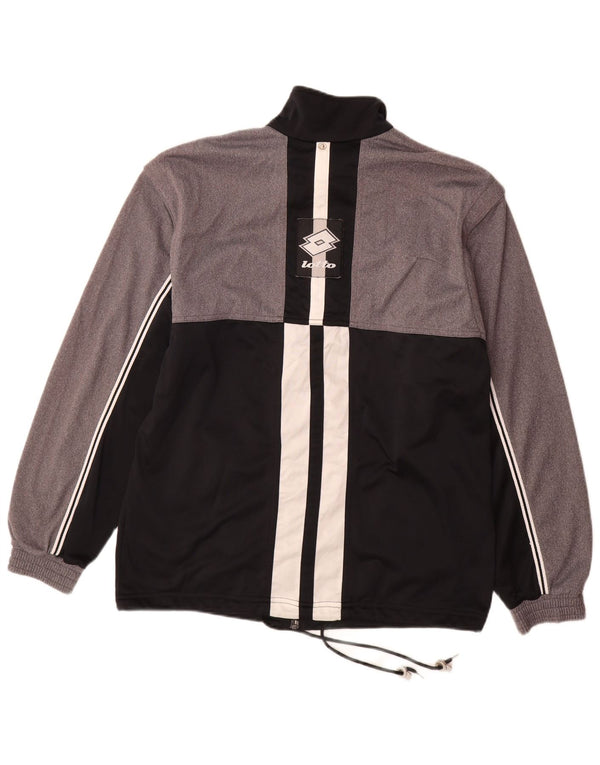 Giacca da tuta da uomo Lotto UK 40/42 Large Poliestere color block grigio