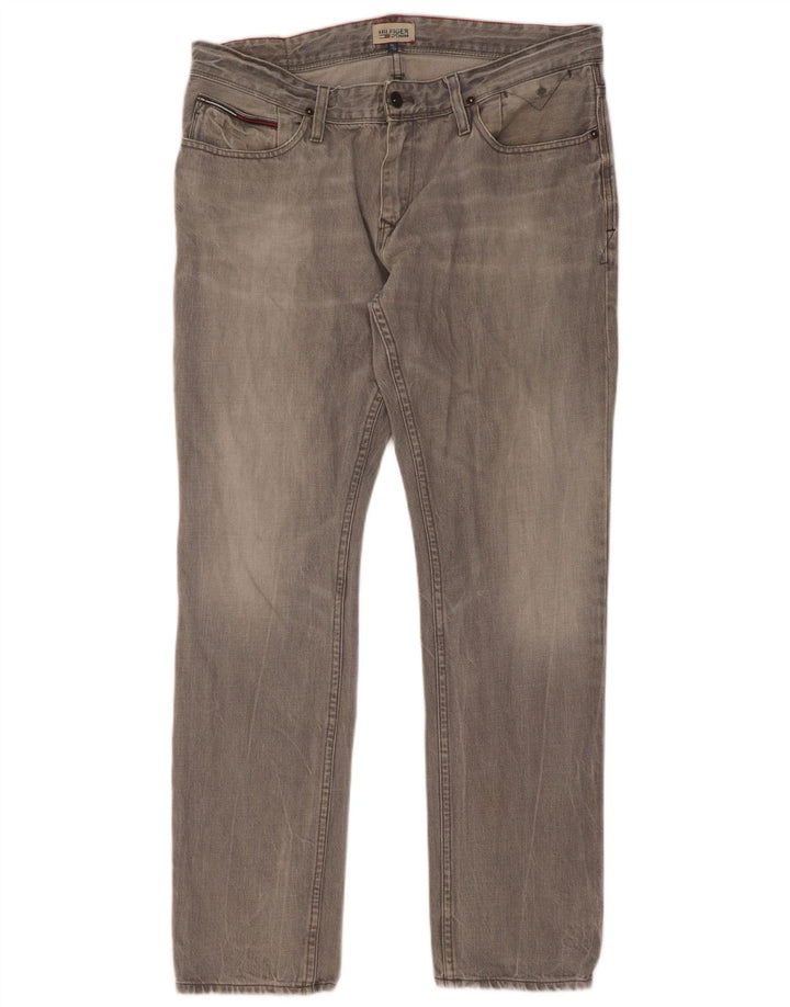 Jeans slim da uomo Tommy Hilfiger W36 L34 Grigi