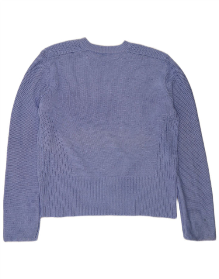 Maglione maglione girocollo da uomo Puma grande acrilico blu