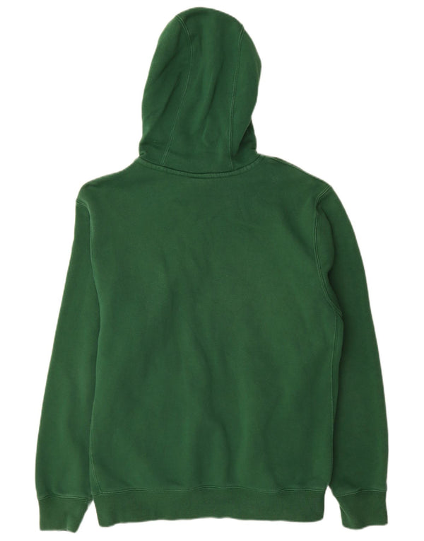 Felpa con cappuccio grafica Nike da uomo in cotone verde medio