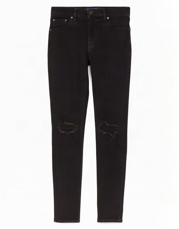 Jeans skinny invecchiati elasticizzati Hollister da donna W31 L29 cotone nero