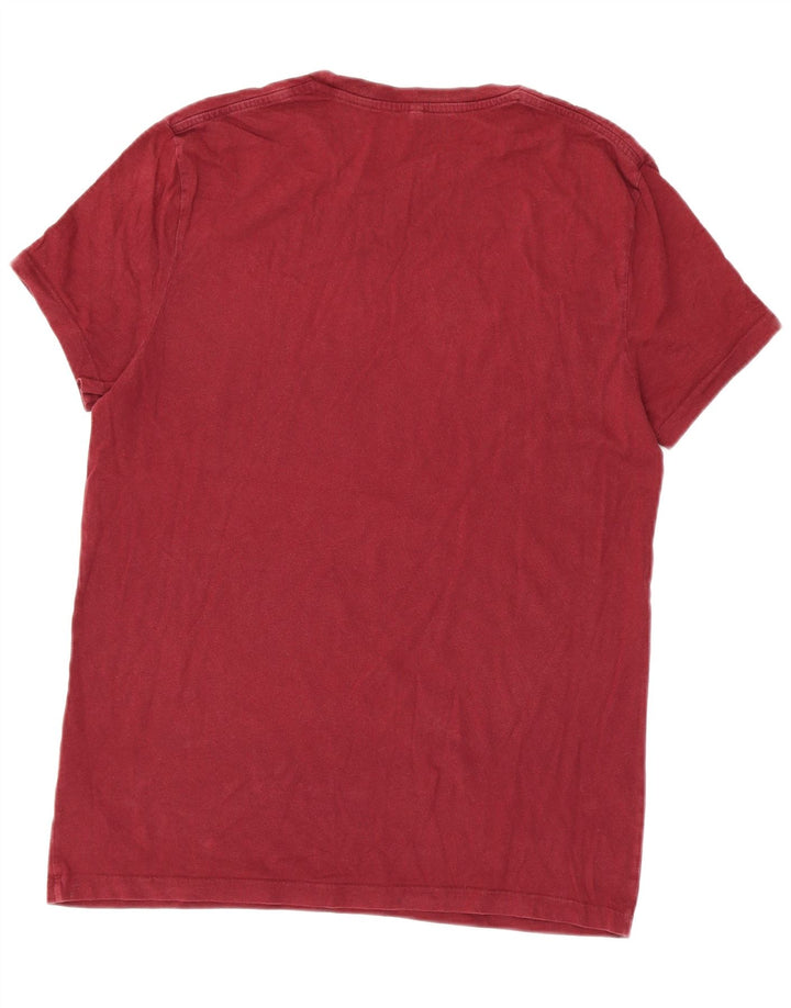 T-shirt da uomo Jack Wills Top in cotone bordeaux medio