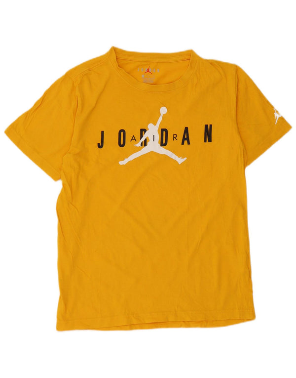 T-shirt grafica JORDAN per ragazzi 13-14 anni XL in cotone giallo
