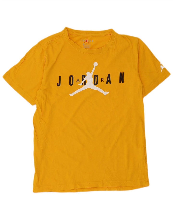 T-shirt grafica JORDAN per ragazzi 13-14 anni XL in cotone giallo