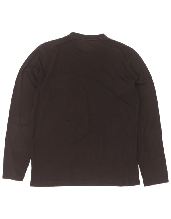 Rifle - Top grafico da uomo con vestibilità regolare, manica lunga, XL, cotone nero