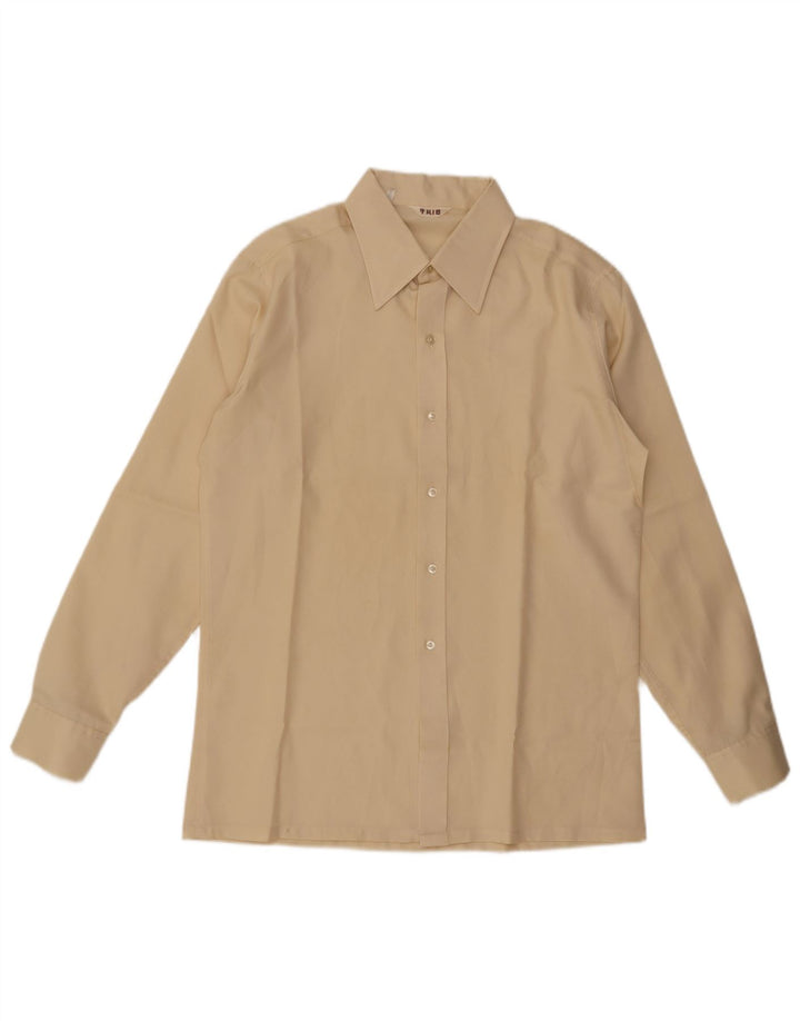 Camicia da uomo vintage taglia 42 16 1/2 grande gialla