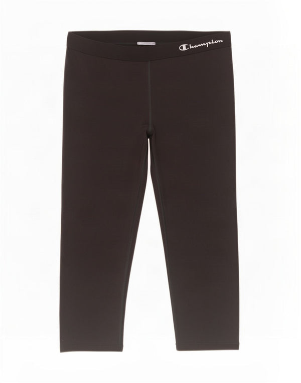 Leggings Capri con grafica da donna Champion UK 14 medio nero