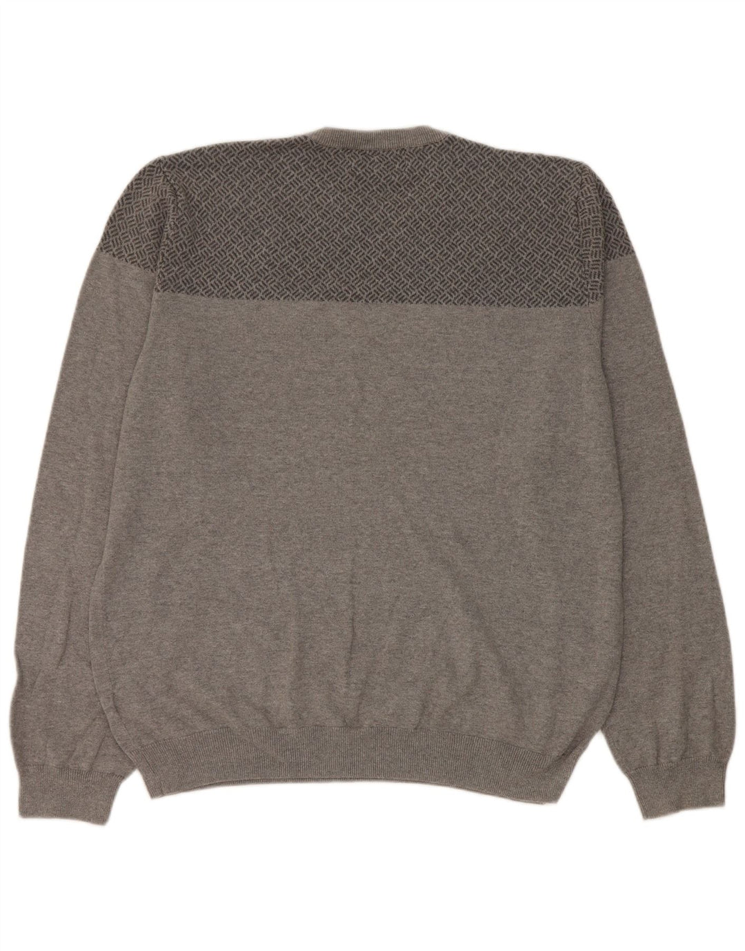 Maglione maglione girocollo da uomo Marks & Spencer su misura XL grigio