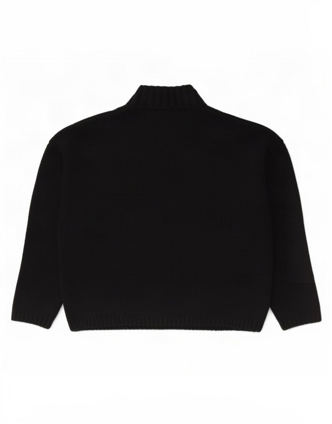 Maglione maglione a collo alto da donna St. Bernard UK 14 grande lana nera