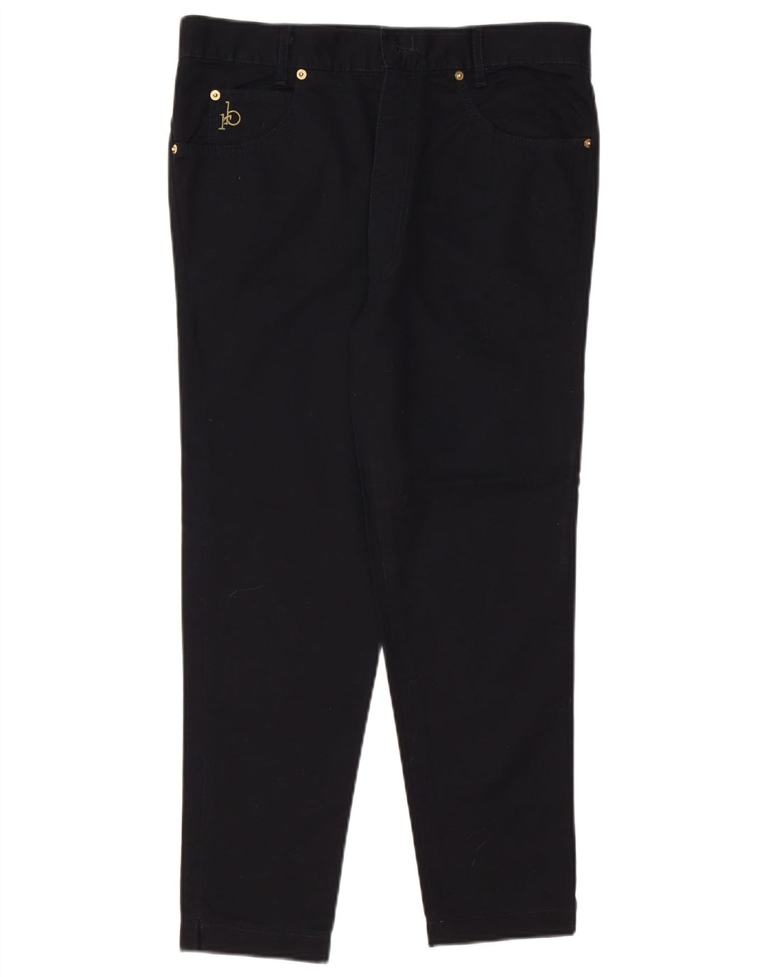 Jeans cropped slim da donna ROCCOBAROCCO IT 48 XL W34 L25 Cotone nero