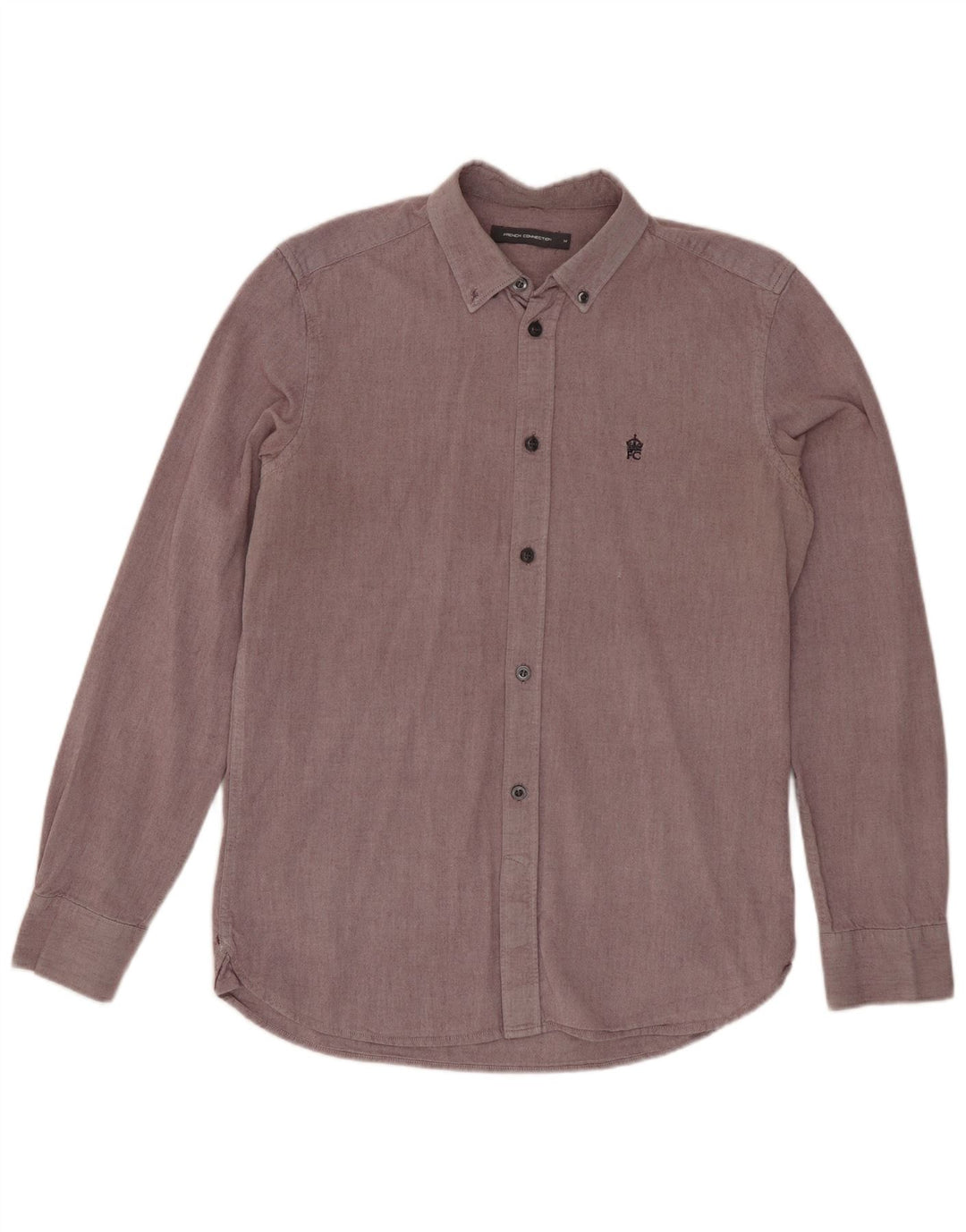 Camicia da uomo French Connection in cotone bordeaux medio