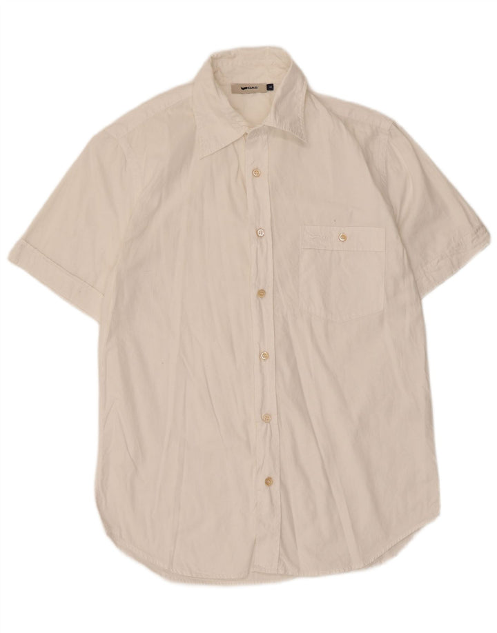 Camicia a maniche corte da uomo Gas Small in cotone bianco