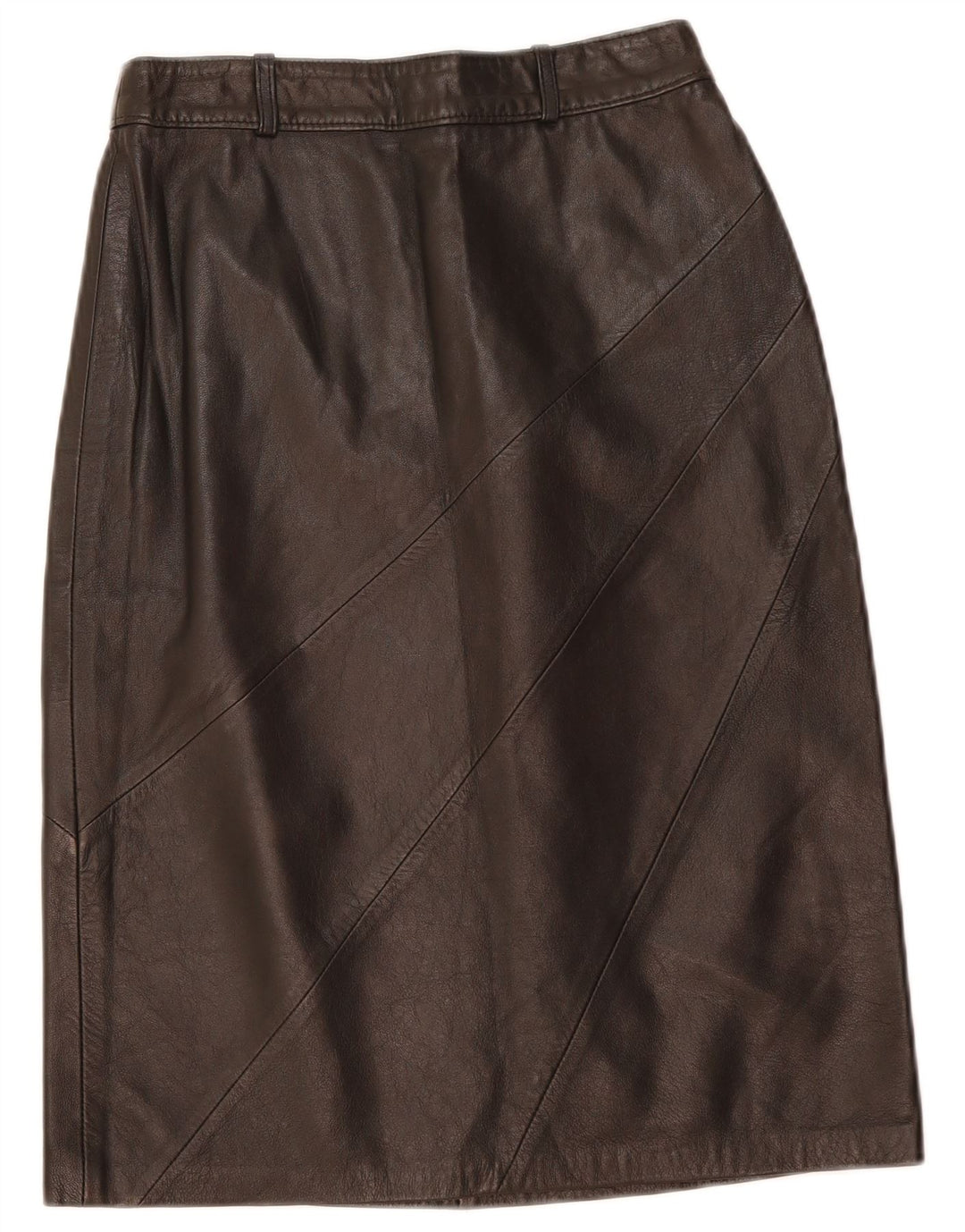 Gonna in pelle vintage da donna W26 piccola in pelle nera