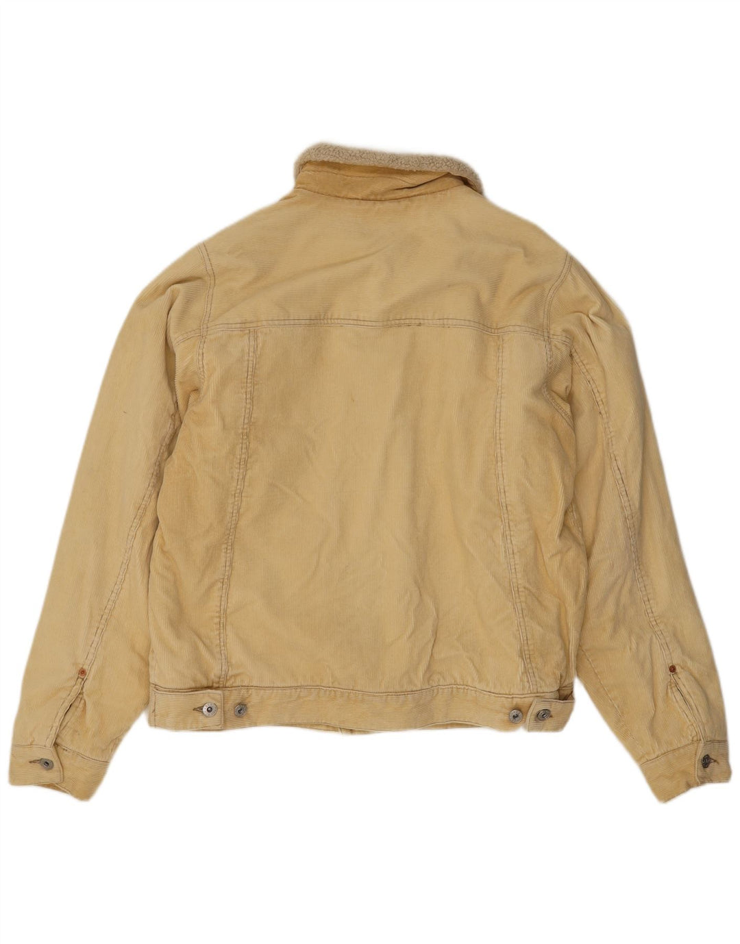 Giacca da uomo in velluto a coste Sherpa Bench UK 40 grande cotone beige