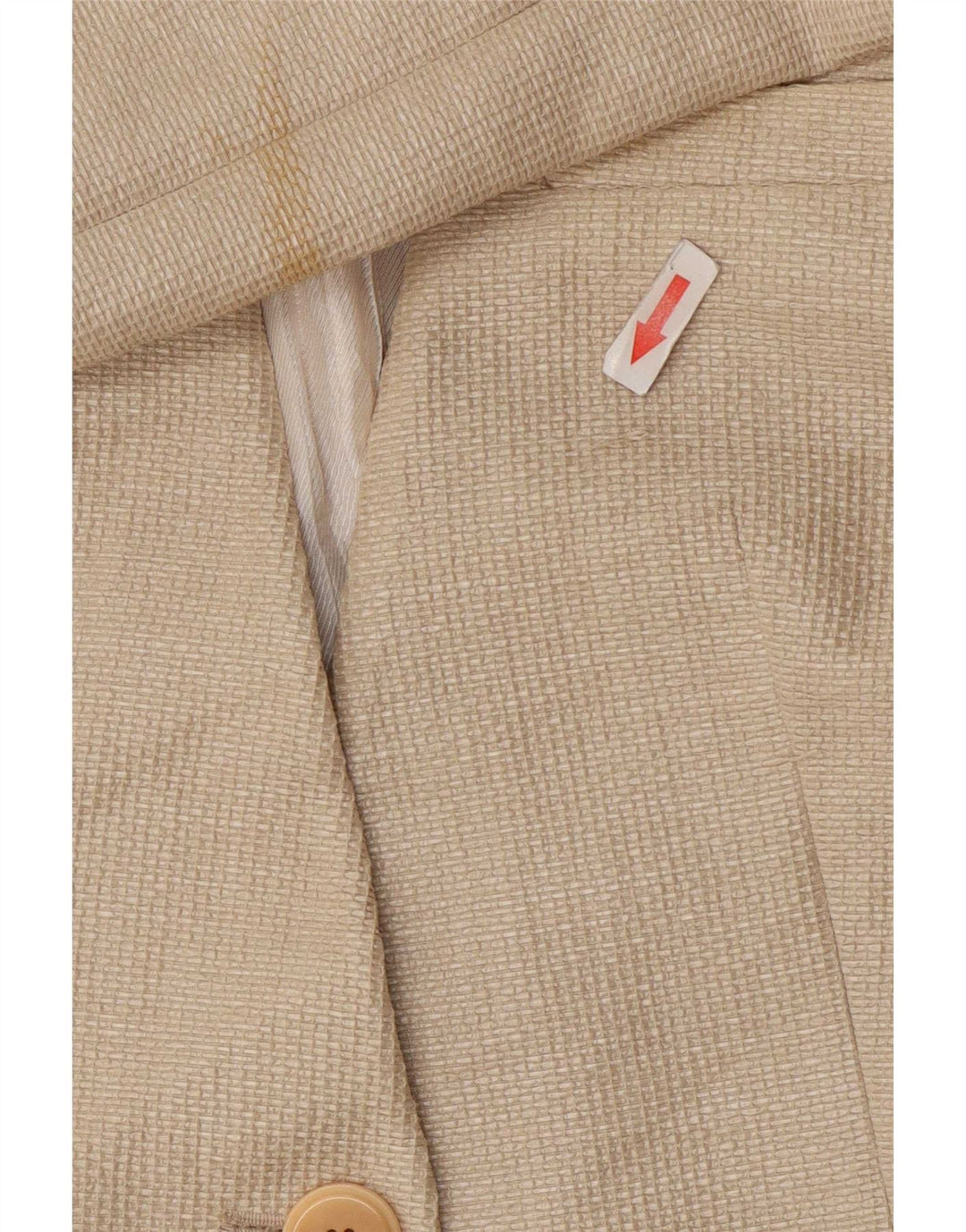 Giacca blazer da donna Zara UK 12 Cotone beige medio