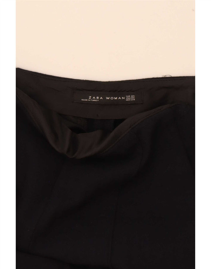 Pantaloni da abito slim da donna Zara XS W25 L27 poliestere nero