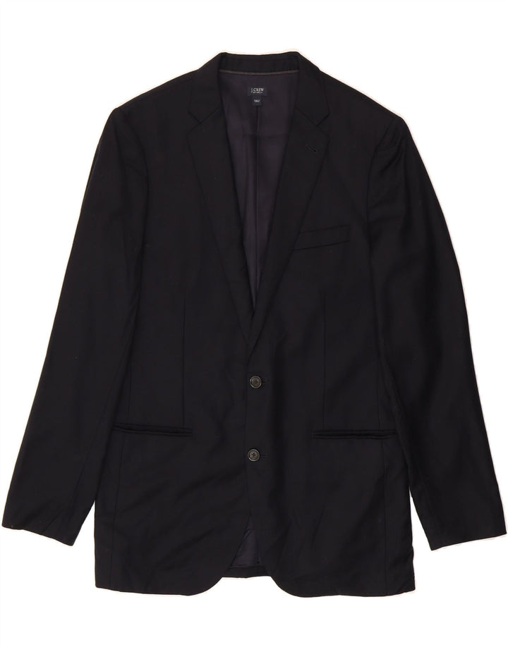 J. CREW Mens Ludlow 2 Button Blazer Jacket UK 40 Large Navy Blue Wool Vintage J. Crew and Second-Hand J. Crew from Messina Hembry 