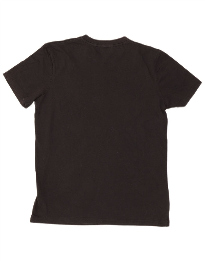 T-shirt grafica ASICS per ragazzi 13-14 anni piccola in cotone nero