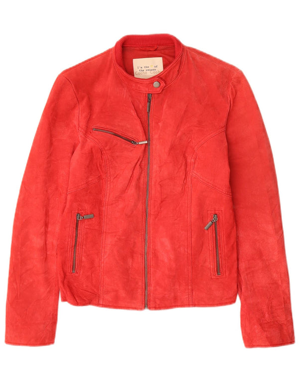 Giacca in pelle scamosciata da donna Cache US 2 XS in pelle rossa