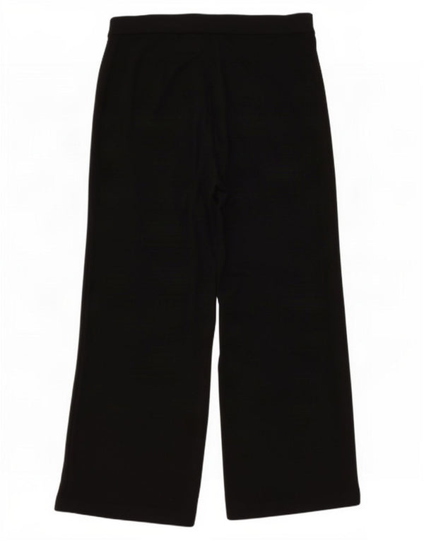Pantaloni casual a vita alta da donna Marks & Spencer UK 20 2XL W38 L29 Nero