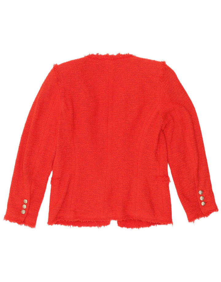 Giacca blazer aperta da donna Zara UK 10 piccola rossa