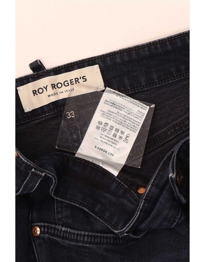 Jeans slim da donna Roy Rogers W33 L31 cotone blu navy