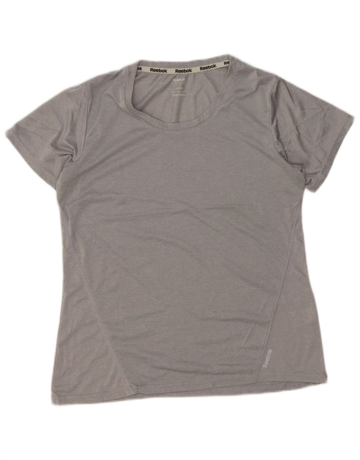 T-shirt REEBOK da donna Top UK 16 Large Grigio Poliestere