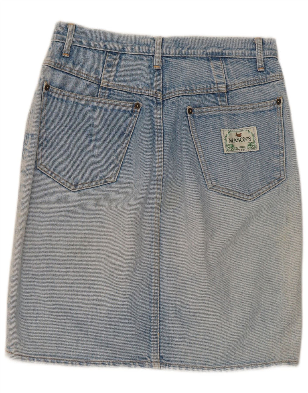 Gonna in denim da donna Mason W28 blu medio