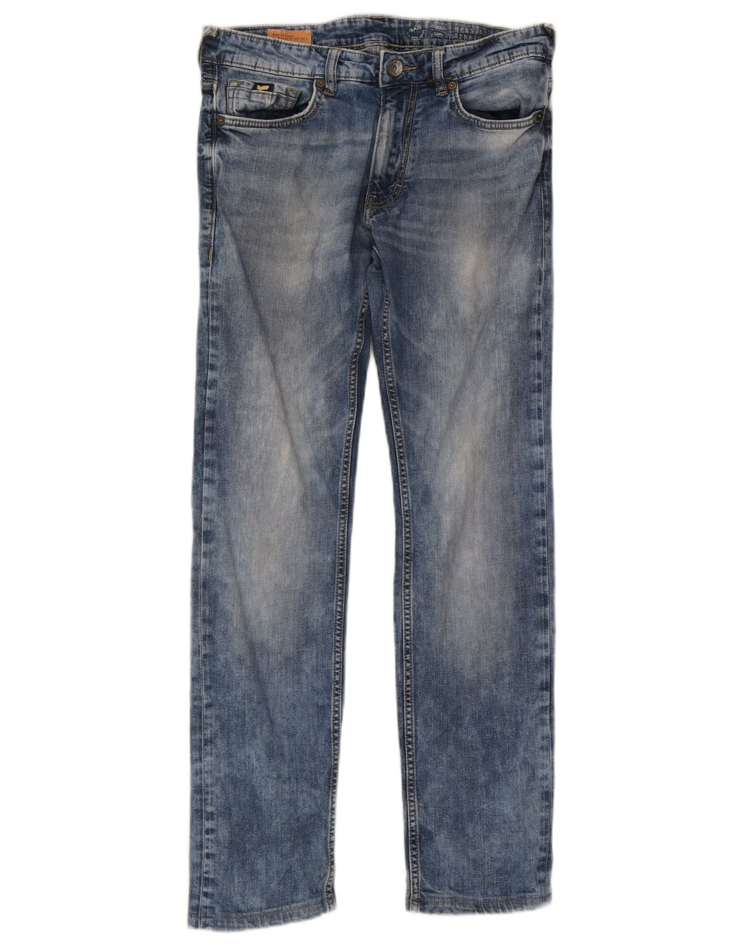 Jeans dritti da donna Gas W32 L30 cotone blu