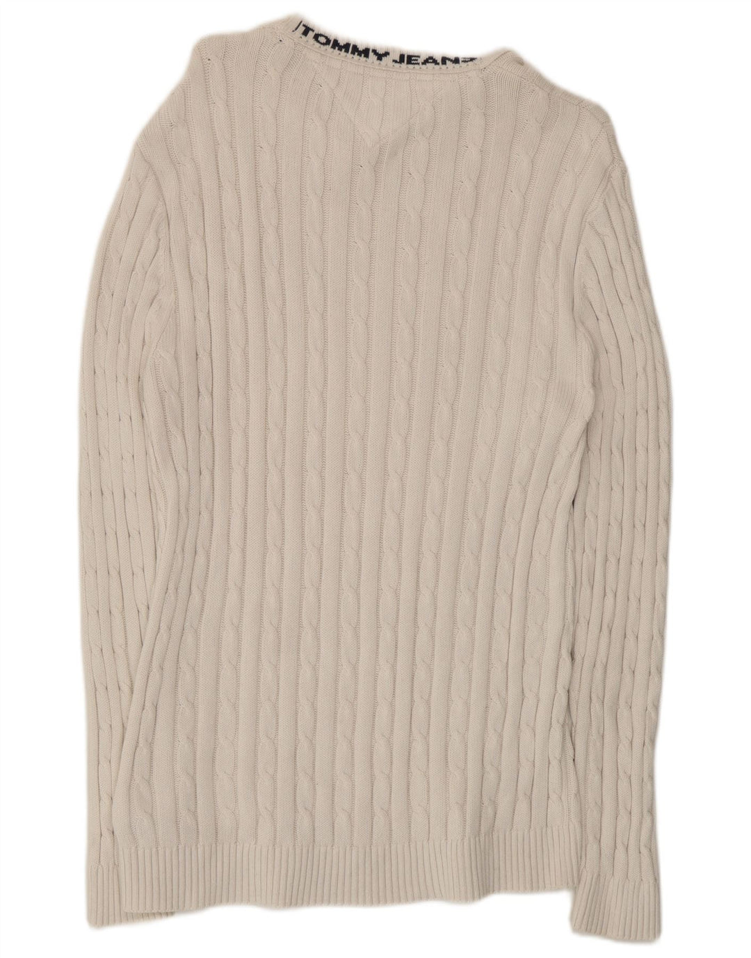 Maglione maglione girocollo da uomo Tommy Hilfiger cotone bianco medio