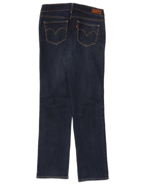 Jeans dritti a vita moderna Demi Curve da donna Levi's W28 L28 Blu navy