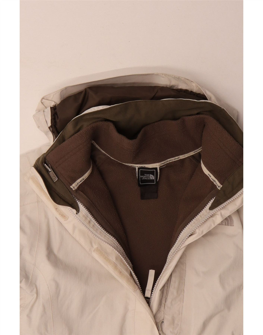 Giacca a vento da donna The North Face UK 14 poliestere bianco sporco medio