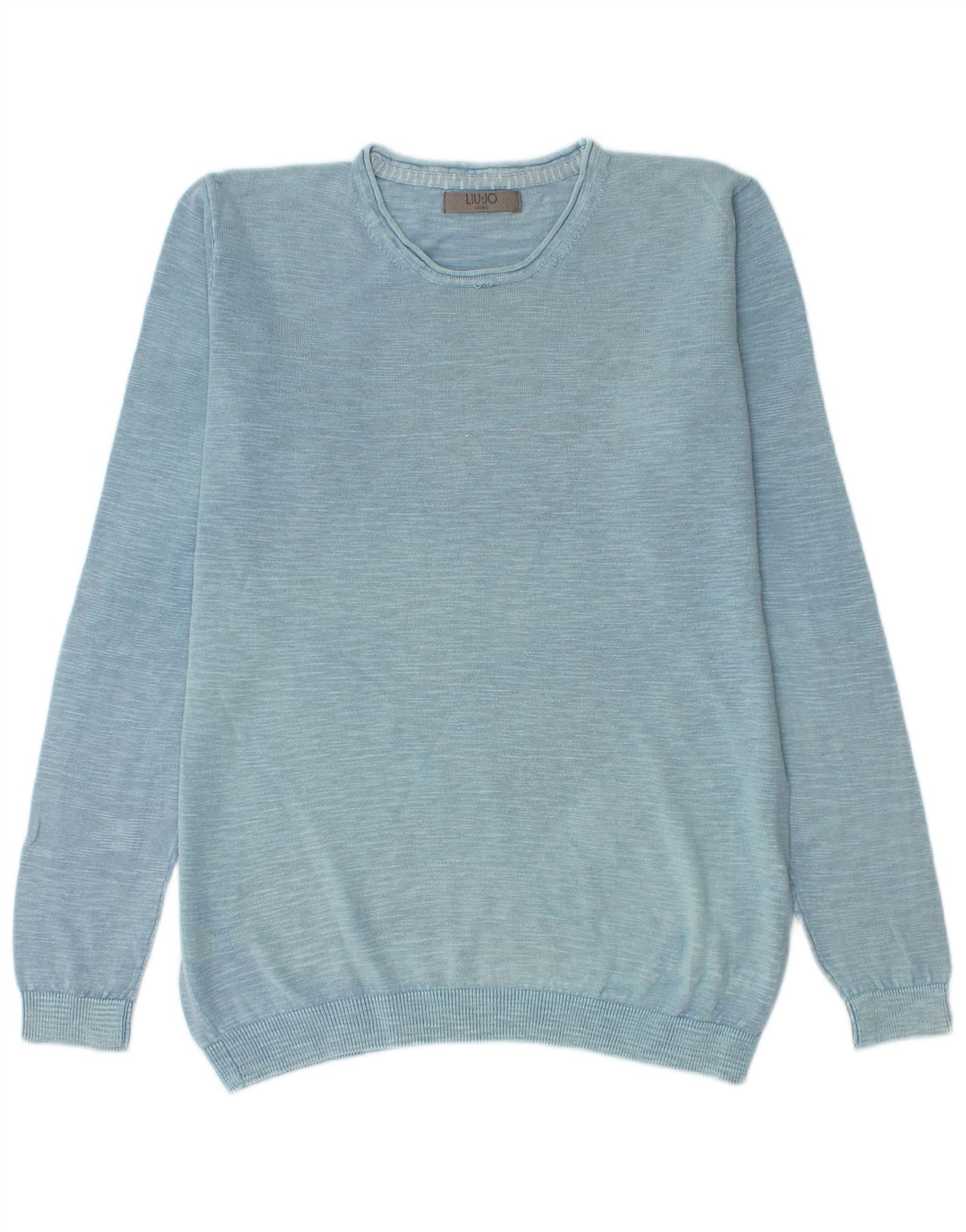 Liu Jo Uomo Maglione Girocollo Maglione Grande Cotone Maculato Blu