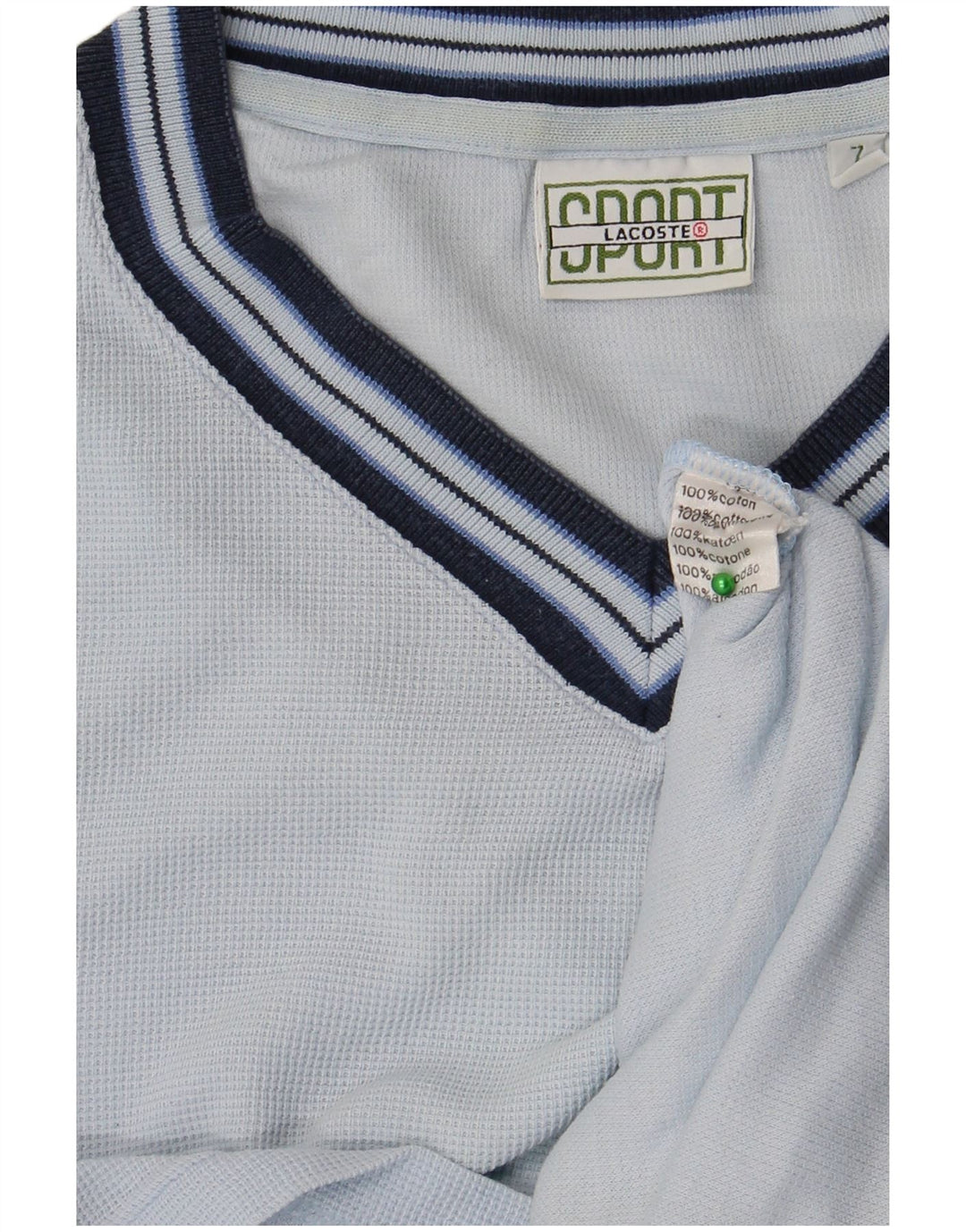 T-shirt da uomo LACOSTE taglia superiore 7 2XL cotone blu