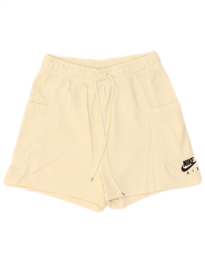 Pantaloncini sportivi Nike da donna UK 8 piccoli in cotone beige