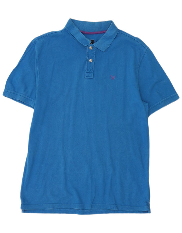 Crew Clothing Polo da uomo grande in cotone blu